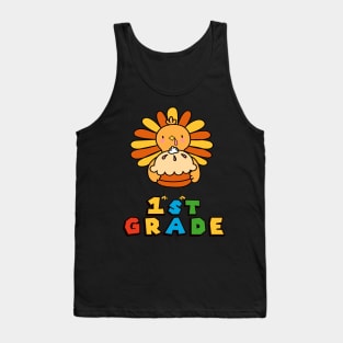 First Grade Thanksgiving Thankful Turkey T-Shirt Tank Top